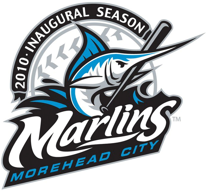 Morehead City Marlins 2010 Anniversary Logo iron on transfers for T-shirts